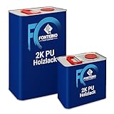 2K PU Holzlack Farblos Matt – Parkett- & Treppenlack, Klarlack für Möbel, Tischplatten, schlagfest, abriebfest & für Innen und Außen – 5Kg Lack + 2,5Kg Härter