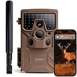 iZEEKER 4G LTE Wildkamera, 2K 14MP Wildkamera mit 940nm Unsichtbaren LEDs, Echtzeit-Benachrichtigung, 120° Weitwinkel, 0.1s Auslösezeit mit SIM-Karte & 32 GB SD-Karte für die Überwachung der Tierwelt