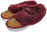 LAMMFELL Warme HAUSSCHUHE Gr.31 NEU, Handarbeit Schaffell/- verschiedene Muster Farben* (Brau/Rot/Muster, 31, EU Schuhgrößensystem, Grundschulkind, Damen, Numerisch, M, 31)