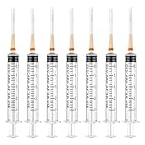 30 Stück Spritze 2.5ml Kunststoffspritze mit Nadeln mit Kappen, Plastiktube Spritzen, Einwegspritzen Klein, Dosierspritze Liquid Spritze für Hobby und Heimwerker,Einzeln Versiegelte Verpackung