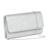 OSDUE Kettentasche, Clutch Damen, Glitzer Abendtasche,...