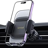 Lamicall Handyhalterung Auto, Handy Autohalterung - [2024 Federclip] Universal Lüftung Handyhalter Auto, 360 Grad Vent KFZ Halterung für iPhone 15/14/13/12 Pro Max Plus, Samsung 4-7 Zoll Smartphone