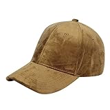 New Velvet Baseball Cap für Damen Herren Crushed Plain Dad Hat Sport Cap Hip Hop Hats Unstructured 1 Hat Trucker Caps Herren Blau (Khaki, One Size)