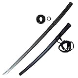 Katana Trainingsschwert, japanisches Säbel, Polypropylen, Bokken, mit Tasche und Tsuba, 105 cm