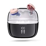 HIBRIQ Wiederaufladbarer Soundgerät für Erwachsene, kristallklarer Klang, diskretes, unsichtbares Im-Ohr-Design, automatische Ein-/Ausschaltung, LED-Akkustandsanzeige