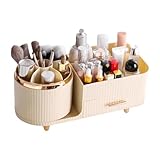 Rotierende Make-up-Aufbewahrungsbox, Make-up-Organizer-Box | Rotierende, Leichte Luxus-Kosmetikbox Für Den Schreibtisch - Make-up-Aufbewahrungsbox Mit Großem Fassungsvermögen Für Eyeliner, Lippenstift