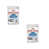 ROYAL CANIN Indoor Sterilised 7+ | Doppelpack | 2 x 12 x 85 g | Alleinfuttermittel für Katzen ab dem 7. Lebensjahr | Für sterilisierte Katzen die im Haus Leben | Häppchen in Gelee