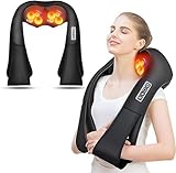 AERLANG Massagegerät Schulter Nackenmassagegerät mit Wärme, Weihnachtsgeschenke, Shiatsu Rückenmassagegerät Massagegerät Nacken,Massagegerät Rücken,Nacken Geschenke für Frauen, Männer