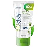JOYDIVISION Original BIOglide anal Gleitgel 80 ml I Gleitmittel 100% natürlich & vegan I Wasserbasiertes Gleitgel I Bio Gleitgel für Latexkondome geeignet I water based Lubrication