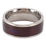 NFC Smart Ring, Wasserdichter Stahl Handy NFC Ring für Ntag213 Chip, Tragbar Fasion Ring für Männer oder Frauen Entsperren Sie Intelligente Türschlösser und übertragen Sie