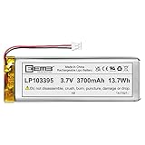 EEMB Lithium Polymer Akku 3,7 V 3700mAh 103395 Wiederaufladbarer Lipo-Akku mit JST-Anschluss – bestätigen Sie die Polarität des Geräts und des Anschlusses vor dem Kauf