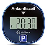 Gooofly Chrono Pro Parkscheibe Elektrisch mit Zulassung, Elektronische Parkscheibe mit Zulassung, Digitale Parkscheibe Auto, Elektrische Parkuhr mit 2 Displays & 3 Zeitmodi (1, Schwarz)