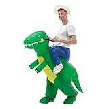 IRETG Dinosaurier Aufblasbares Kostüm Erwachsene Lustige Aufblasbare Dinosaurier Kostüme Halloween Verkleidung für Lehrer Schulparty, Green Dino (Green Dino)