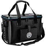 LMAB Angel Bakkan Premium 24L & 50L, XXL Angeltasche mit Rutenhalter, Bootstasche Angeln, Angeltasche groß, Angel Koffer für Angelzubehör, Angel Tasche, Angeltasche Spinnfischen, Angelkoffer