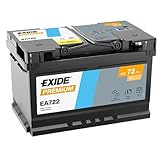 Exide EA722 Premium Carbon Boost Autobatterie 12V 72Ah 720A