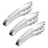 KOMUNJ 3 Stück Nudelzange Edelstahl Spaghetti Zange Essen Zange, für Barbecue, Salat, Backen, Servieren, Buffet, Ofen, Brot