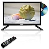 XORO HTC 1949 V2-18.5' Zoll (47cm) LCD HD Fernseher mit HDTV Triple Tuner, Slot-In DVD Player, USB 2.0 Mediaplayer, CI+ Schacht, 12V Anschluss, Schwarz