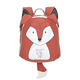 LÄSSIG Kleiner Kinderrucksack für Kita Kindertasche Krippenrucksack mit Brustgurt, 20 x 9.5 x 24 cm, 3,5 L/Tiny Backpack Fuchs