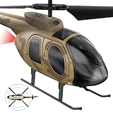 VATOS 2.4G Ferngesteuerter Hubschrauber: Camouflage Militär RC Flugzeuge mit Gyro | 3 Kanäle positioniert Höhe Indoor RC Helicopter Spielzeug Geschenke für Jungen Jugendliche Erwachsene