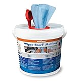 72 Multitex feuchte Reinigungstücher Wiper Bowl im Eimer