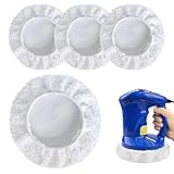 MALNDTK 4er Set Mikrofaser Wolle Poliert Mütze, Lammwoll-Polierhauben für CE-CB 18/254 Li, CC-PO 90, Polierpads für Autopolitur, Wachs und Schaumbehandlung für Strahlenden Glanz (9-10 Zoll)