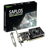 SAPLOS GT 1030 Grafikkarte, 4GB GDDR4 64-bit, HDMI DVI, Low Profile, PC Video Card Gaming, Computer GPU, 4K Support, DirectX 12, 2 Displays Support