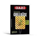 GAZI MARINIERTER GRILL-KÄSE - 12x 188g - mit leckerer Kräuter-Marinade, Schnitt-Käse, von Gazi Grill- Ofen- und Pfannen-Käse, schnelle und einfache Zubereitung mit aromatischem Kräuter-Genuss