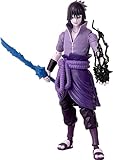 Bandai - Anime Heroes - Naruto Shippuden - Sasuke Uchiwa Anime Heroes Figur 17 cm - Gelenkige Sasuke Rinnegan / Mangekyo Sharingan-Figur - Offizielle Lizenz - Spielzeug für Kinder ab 4 Jahren - 36962