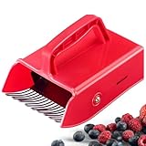Westmark Beerenpflücker – Ideal zum Pflücken von Heidelbeeren und anderen Wild-Beeren, für den Garten, ohne scharfe Kanten, ergonomischer Griff – BPA-frei, Rot