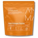 Halal Kollagen Pulver [450g] – hydrolysiertes Kollagen Typ 1 & 3 mit 2000 Dalton – Grasgefütterte Rinder aus der Türkei – Collagen Halal – 45 Portionen – als Protein Coffee - abgefüllt in Deutschland