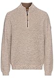 camel active Herren Stricktroyer aus Baumwollmix Sand, menswear-3XL