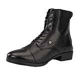 Reit-Stiefelette »Nova BZ Lace Vegan« - Chelsea Boot - Veganer Reit-Schlupf-Schuh - Reißverschluss hinten - Schnürung - Komfortinnensohle - Nova Gummisohle - Micro Lining - Schwarz 41