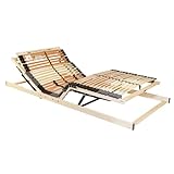 BeCo Lattenrost, Comfort Lux, 90 x 200 cm, bis 180 kg, 42 Federholzleisten, Kopf- Rücken- & Beinbereich elektrisch verstellbar, komplett montiert, Made in Germany, 100 Nächte Probeschlafen