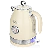 Retro Wasserkocher mit Temperaturanzeige - Vintage...