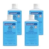 Viroxidin Med Desinfektionsmittel für Hände 4 x 500ml Eurospender - Zur hygienischen Händedesinfektion - Begrenzt Viruzid PLUS gem. EN 14776 - Handdesinfektion gegen Bakterien, Viren & Pilze