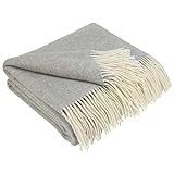 LYHome Kaschmir Decke mit Merino - Luxus Tagesdecke...