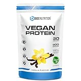 Vegan Protein VANILLE 900gr - 4K veganes Proteinpulver - Natürlich lecker im Geschmack - pflanzliches Protein ohne Laktose & ohne Soja - BIOS Nutrition (Made in Germany)