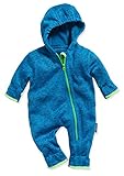 Playshoes Unisex Baby Strickfleece-Overall 421010, 7 - Blau, 92