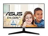 ASUS VY249HE Gaming Monitor | 24 Zoll Full HD | 75 Hz, 1ms MPRT, FreeSync, GamePlus | IPS Panel, Vesa 100x100, 16:9, 1920x1080, HDMI, D-Sub, Schwarz