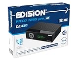 EDISION Picco T265 pro HD Terrestrischer & Kabel Receiver DVB-T2/C H.265 HEVC FTA Full HD, PVR, USB, HDMI, SCART, S/PDIF, IR-Auge, USB WiFi Support, Universal 2in1 Fernbedieung, 2in1 Netzteil