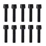 10 Stück M5 x 20 mm Fahrradvorbauschrauben, konische Stahlschraube mit Unterlegscheibe für Rennrad-Mountainbike-Vorbau