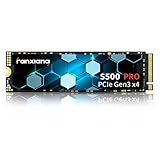 fanxiang S500 Pro 1TB NVMe SSD M.2 PCIe Gen3x4 2280 Eingebaute SSD, Graphene Wärmeleitpaste, SLC Cache 3D NAND TLC, Bis zu 3500 MB/s, Kompatibel mit Notebooks und PC Desktops (Schwarz)