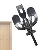 Traveling Edelstahl-Zusatzschloss – Sicherheitstürschloss, einfach zu installieren, Privatsphäre, Badezimmer-Sicherheit, tragbare Reisetürsicherheit für Hotels, Schlafsäle, Wohnungen, Heimsicherheit