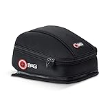 QBag Hecktasche Motorrad Motorradtasche Hecktasche Motorrad 03, Motorradgepäck für Soziussitz/Gepäckträger, Motorrad Hecktasche, 5 Liter Stauraum, leichtes Be-/Entladen, schwarz