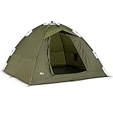 Lucx® Ruck Zuck Zelt/Angelzelt / 1-2 Man Bivvy / 1-2 Mann Karpfenzelt/Campingzelt/Sekundenzelt/Schnellaufbauzelt