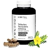 Tribulus Terrestris 2250 mg | 180 vegane Kapseln | 100%...