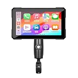 KHDWOB 5 Zoll Touchscreen Motorrad CarPlay Bildschirm für Honda Navi 2017-2023, Drahtloses CarPlay & Android Auto Wetterfest Universelle Lenkerhalterung