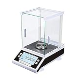 Hochpräzise digitale Laboranalysenwaage, 0,0001 g Genauigkeit, 320 g Kapazität, elektronische Präzisionswaage für Labors und Schmuck