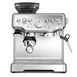 Sage - The Barista Express - Kaffeemaschine mit manuellem Milchaufschäumer & Mahlwerk - Automatisches Mahlen, individueller Milchschaum - Milchkännchen mit Temperaturkontrolle - Gebürsteter Edelstahl