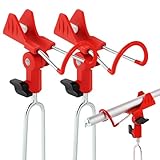 BUERPINKING Rutenhalter, Angelrutenhalter 2 Stück Universal Rutenständer angeln, Edelstahl Rutenständer 360°Verstellbar, Angel halter Angelzubehör Stark und Stabil